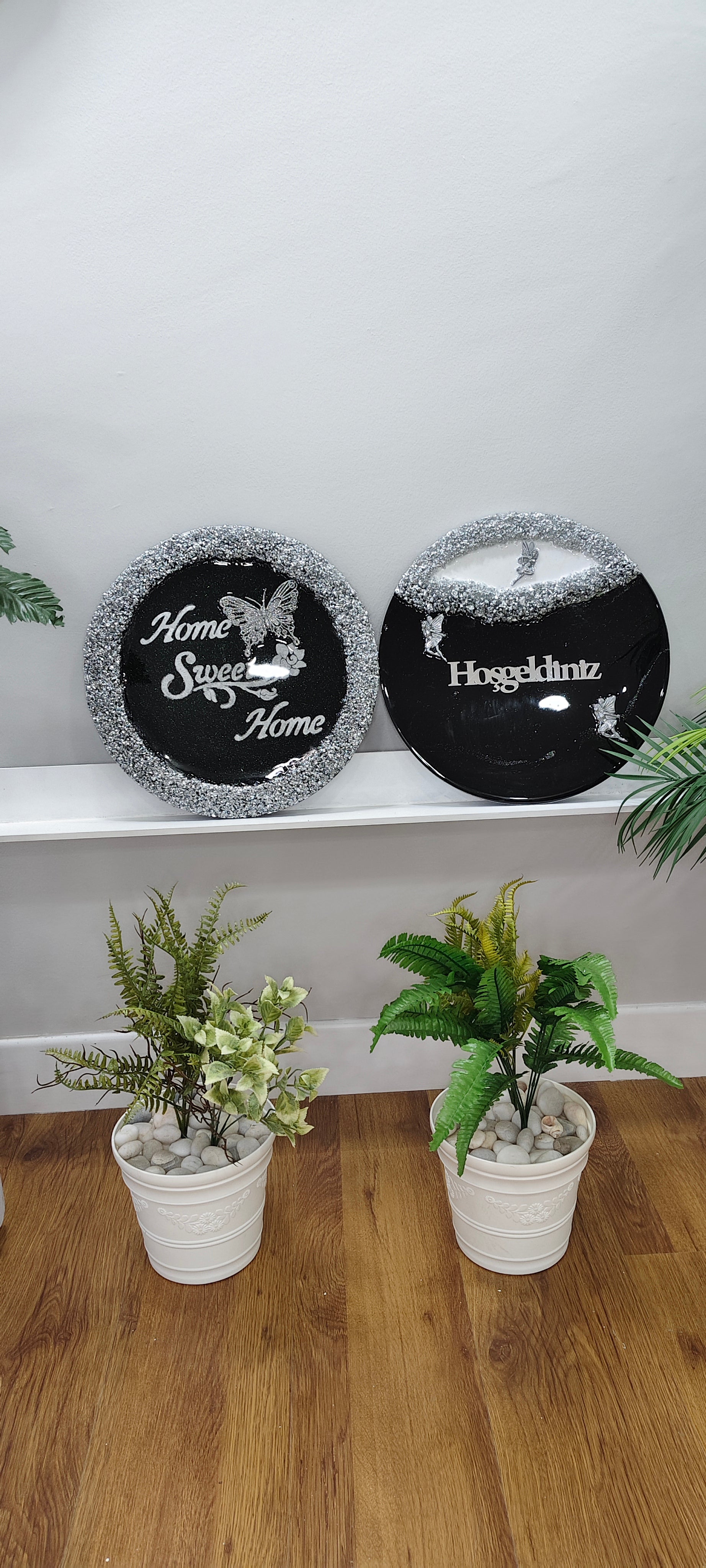 Dekoratif Kapı Süsü Black 38 CM Set